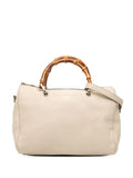 Pre-OwnedGucci Pre-Owned2016-2025 Medium Calfskin Bamboo Shopper Boston Bag satchel