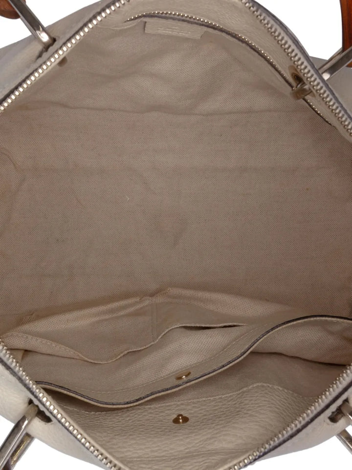 Pre-OwnedGucci Pre-Owned2016-2025 Medium Calfskin Bamboo Shopper Boston Bag satchel