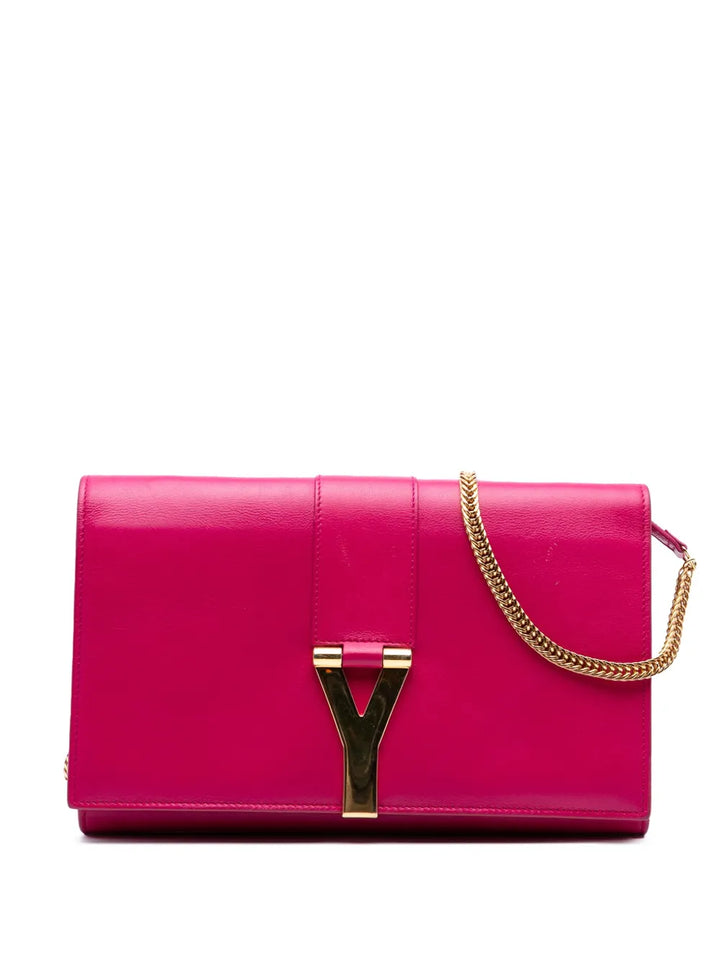Pre-OwnedSaint Laurent Pre-Owned2015 Leather Chyc Ligne Wallet on Chain crossbody bag