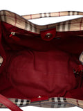 Pre-OwnedBurberry Pre-Owned2000-2017 Small Leather Trimmed Haymarket Check Coated Canvas Canterbury tote bag