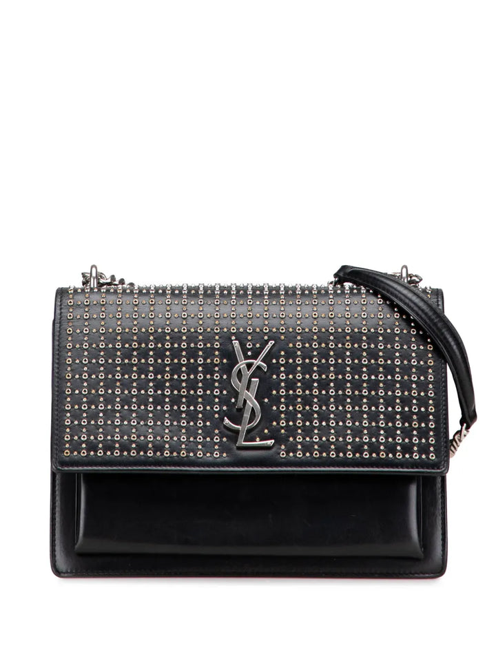 Pre-OwnedSaint Laurent Pre-Owned2018 Medium Studded Calfskin Monogram Sunset crossbody bag