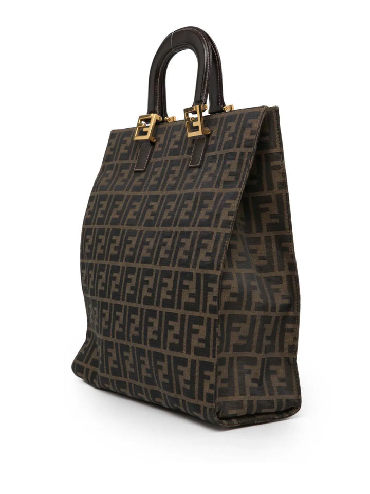 Pre-OwnedFendi Pre-Owned20th Century Zucca Canvas Twins tote bag