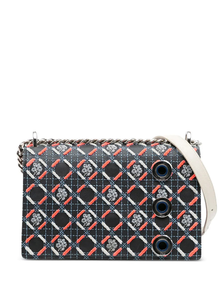 Pre-OwnedChristian Dior Pre-Owned2015 Medium Calfskin Cannage Tufted Diorama Flap crossbody bag