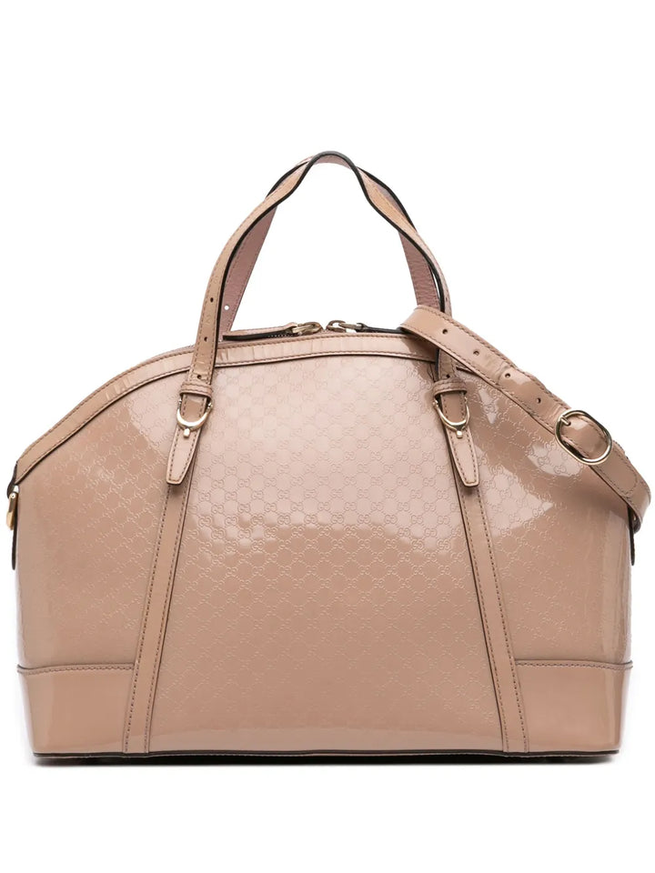 Pre-OwnedGucci Pre-Owned2016-2025 Large Microguccissima Patent Nice Dome satchel