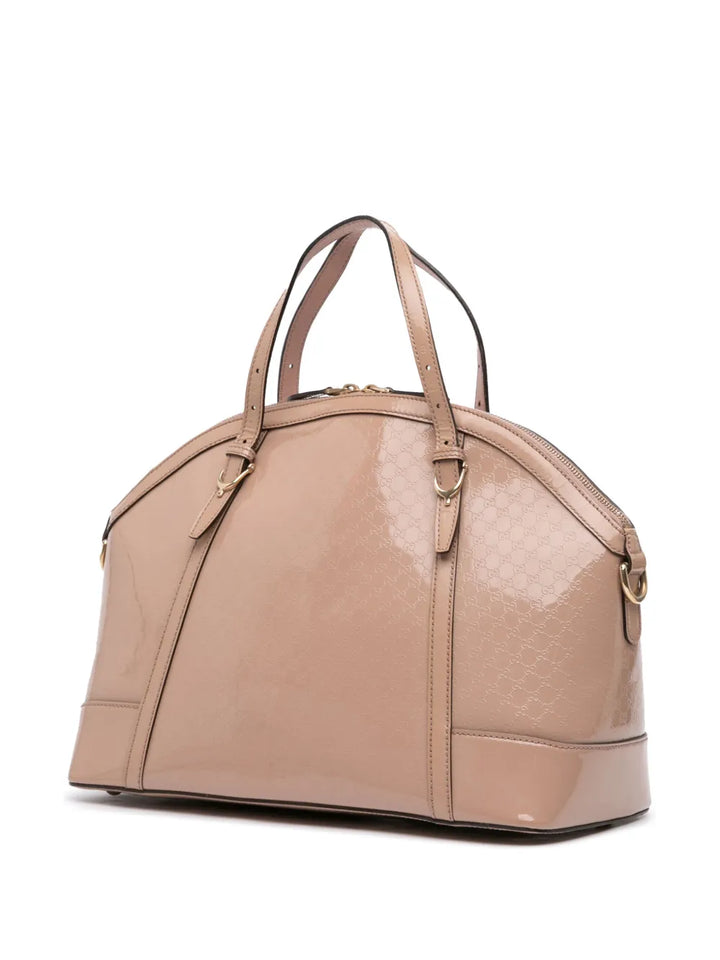 Pre-OwnedGucci Pre-Owned2016-2025 Large Microguccissima Patent Nice Dome satchel