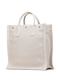 Pre-OwnedSaint Laurent Pre-Owned2022 Canvas Rive Gauche North South tote bag