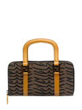 Pre-OwnedFendi Pre-Owned2000-2010 Zebra Print Canvas Twins handbag