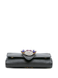 Pre-OwnedMiu Miu Pre-Owned2021-2025 Leather Crystal Embellished crossbody bag