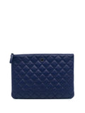 Pre-OwnedCHANEL Pre-Owned2015-2016 Medium Quilted Lambskin O Case clutch bag
