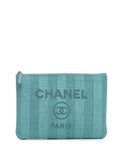 Pre-OwnedCHANEL Pre-Owned2019 Medium Tweed Deauville O Case clutch bag