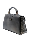 Pre-OwnedBottega Veneta Pre-Owned2012-2025 Small Intrecciato Trimmed Metallic Nappa Grommet Piazza satchel