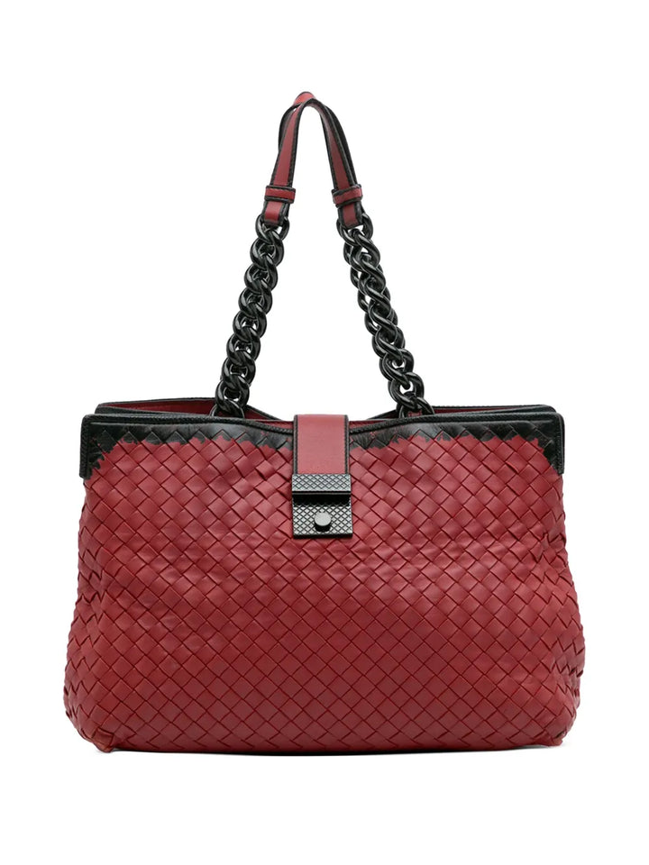 Pre-OwnedBottega Veneta Pre-Owned2012-2025 Nappa Intrecciato Karung Glass tote bag