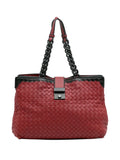 Pre-OwnedBottega Veneta Pre-Owned2012-2025 Nappa Intrecciato Karung Glass tote bag