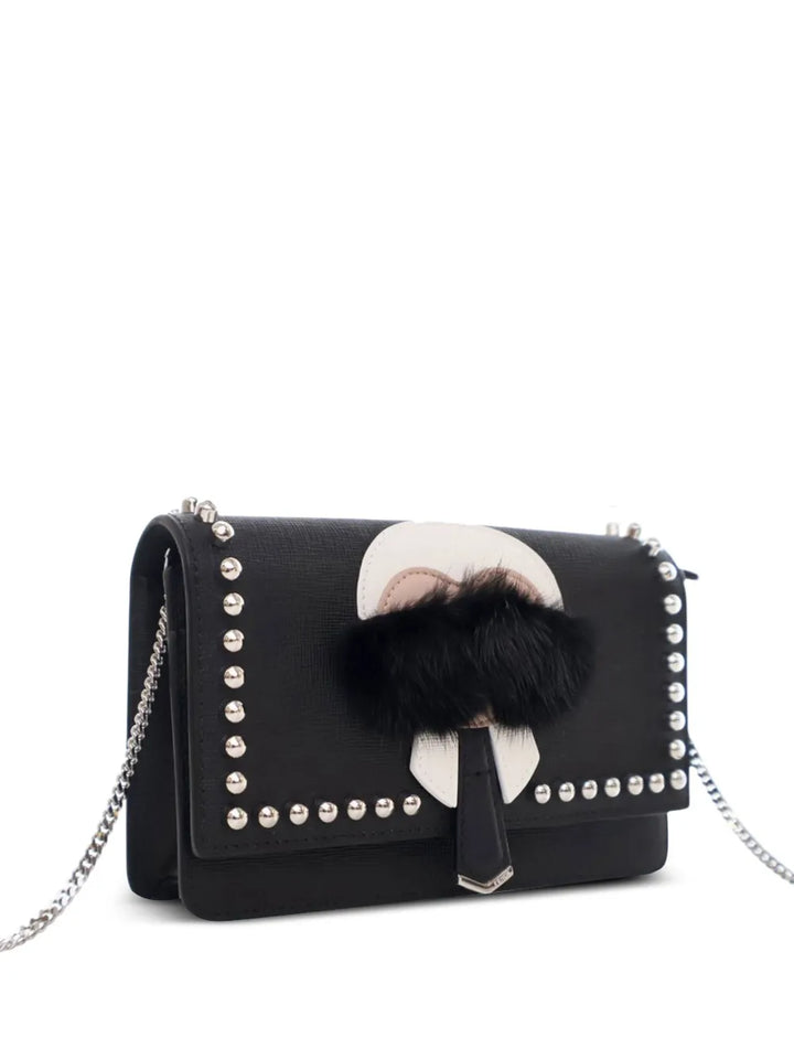 Pre-OwnedFendi Pre-Owned2010-2025 Studded Leather Karlito Wallet on Chain crossbody bag