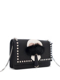 Pre-OwnedFendi Pre-Owned2010-2025 Studded Leather Karlito Wallet on Chain crossbody bag