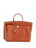 Pre-OwnedBurberry Pre-OwnedSociety Top Handle Bag Studded Leather Large satchel