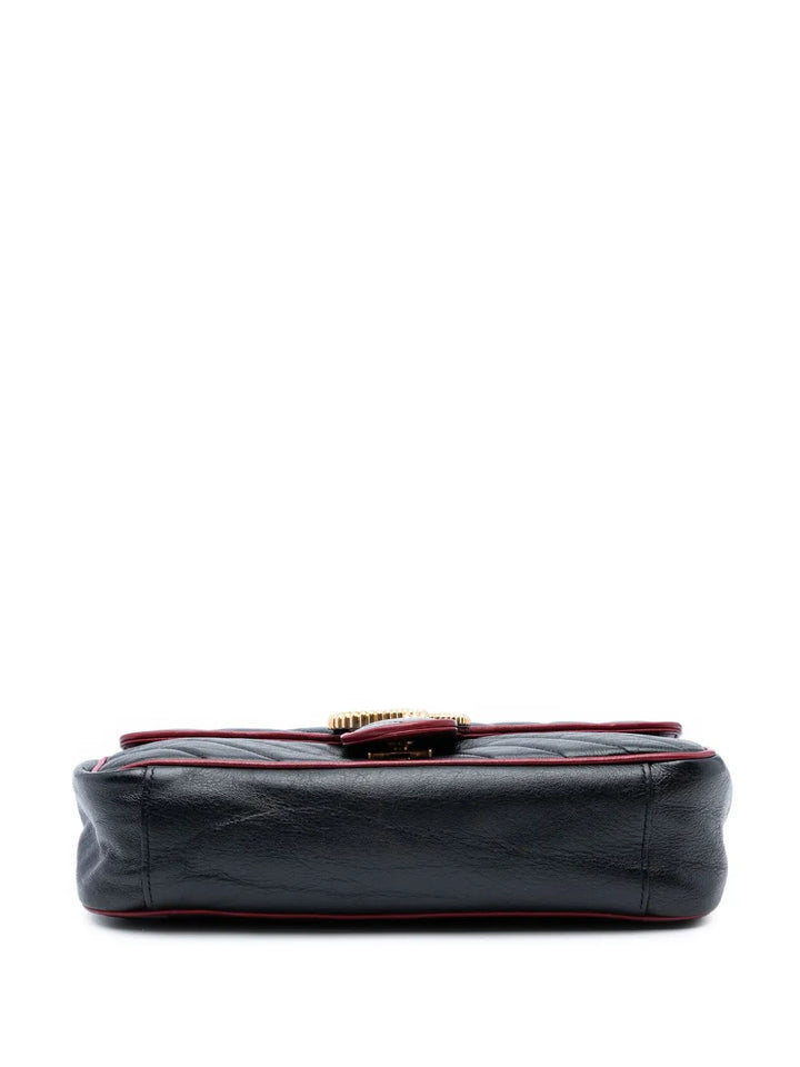 Pre-OwnedGucci Pre-Owned2016-2025 Medium GG Marmont Matelasse Diagonal Leather Torchon shoulder bag