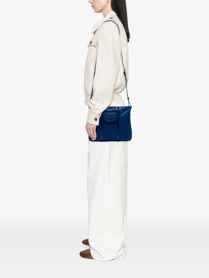 Pre-OwnedPrada Pre-Owned2013-2025 Vitello Trimmed Tessuto satchel