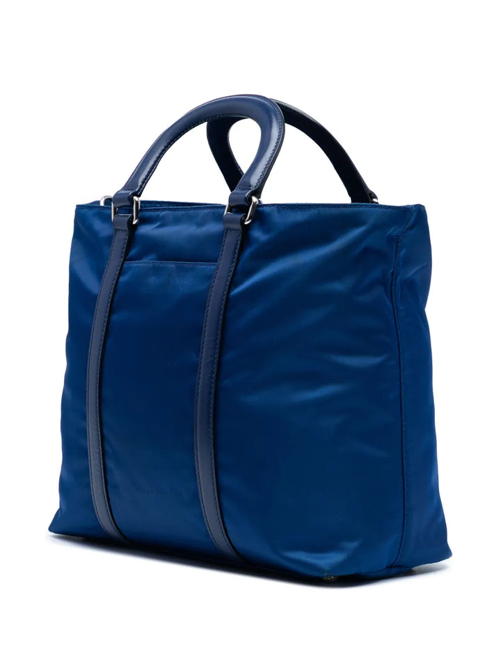 Pre-OwnedPrada Pre-Owned2013-2025 Vitello Trimmed Tessuto satchel