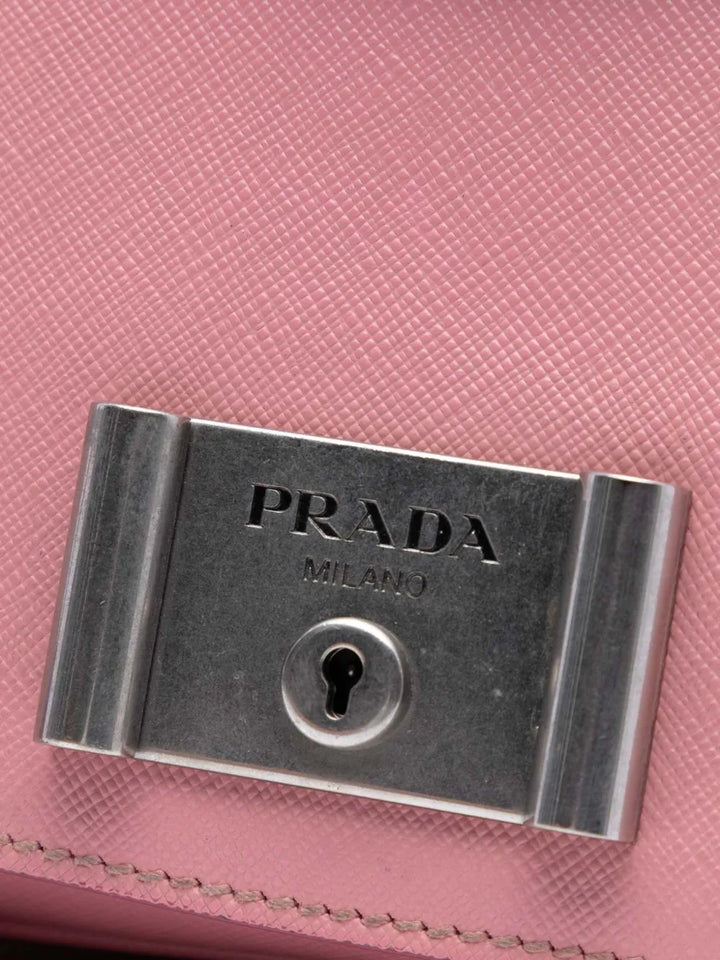 Pre-OwnedPrada Pre-Owned2013-2025 Saffiano Lux Lock Chain Flap crossbody bag