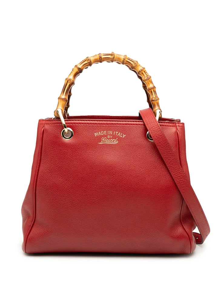 Pre-OwnedGucci Pre-Owned2000-2015 Small Calfskin Bamboo Shopper satchel