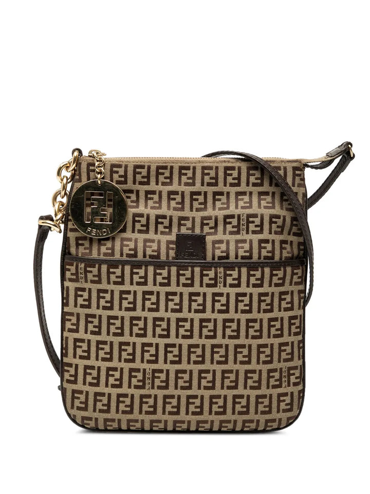 Pre-OwnedFendi Pre-Owned2000-2010 Zucchino Coated Canvas Forever crossbody bag