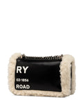 Pre-OwnedBurberry Pre-Owned2018-2025 Small Shearling Trimmed Coated Canvas Lola crossbody bag