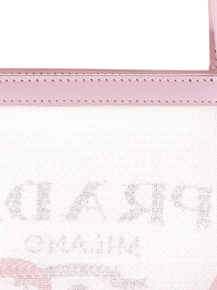 Pre-OwnedPrada Pre-OwnedLogo Open Sequined Mesh Small tote bag