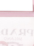 Pre-OwnedPrada Pre-OwnedLogo Open Sequined Mesh Small tote bag