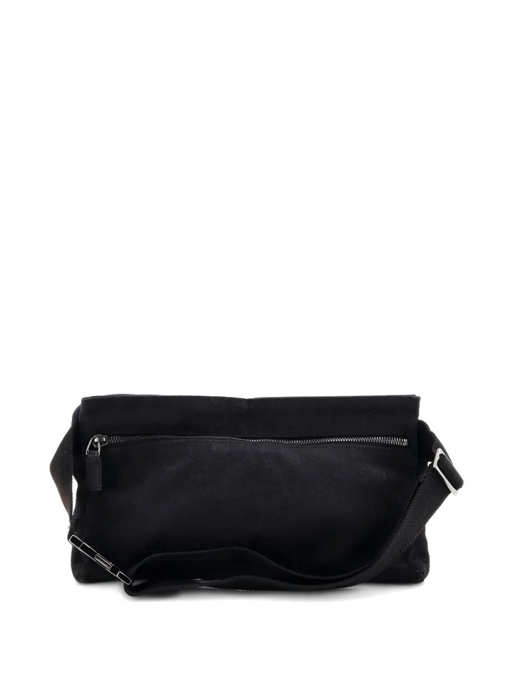 Pre-OwnedGucci Pre-OwnedVintage Double GG Canvas with Leather belt bag