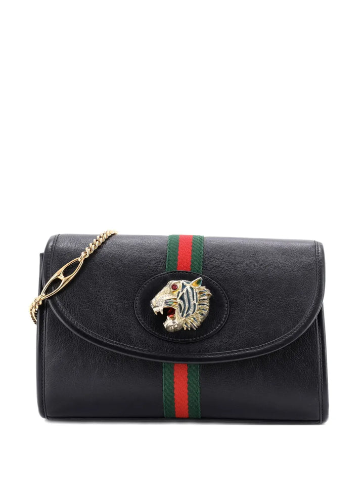 Pre-OwnedGucci Pre-OwnedRajah Web Chain Shoulder Bag Leather Small crossbody bag