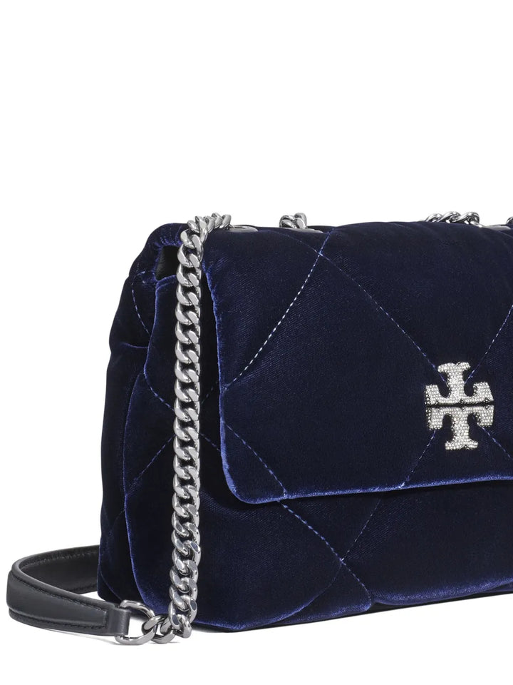 New SeasonTory Burchsmall Kira diamond-quilted velvet shoulder bag