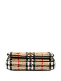 Pre-OwnedBurberry Pre-Owned2018-2025 Mini House Check Cotton and Wool Lola crossbody bag