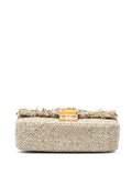 Pre-OwnedChristian Dior Pre-Owned2012 New Rock Tweed and Rhinestones Chain shoulder bag