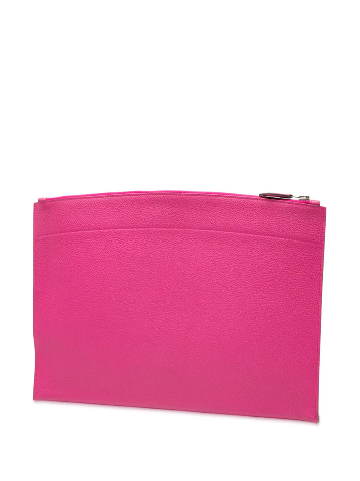 Pre-OwnedHermre-Owned2017 Large Togo Bazar Pouch clutch bag