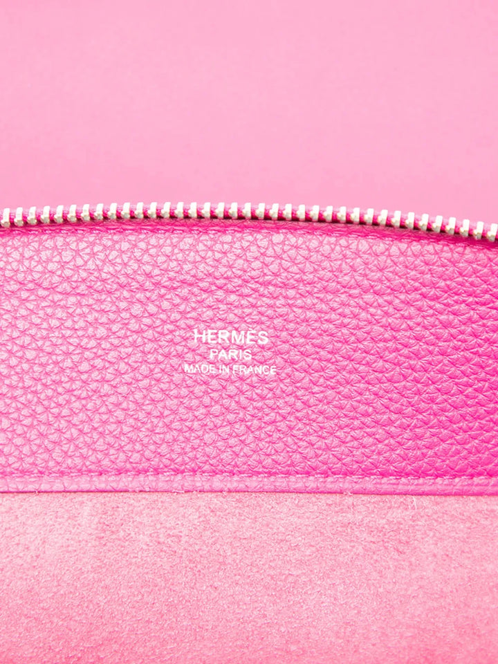 Pre-OwnedHermre-Owned2017 Large Togo Bazar Pouch clutch bag