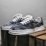 Dissolving Shoes Men's Autumn New Retro Japanese Thick-soled Shoes