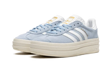  Originals Gazelle Bold Shoes Clear Sky Cloud White Gold Metallic