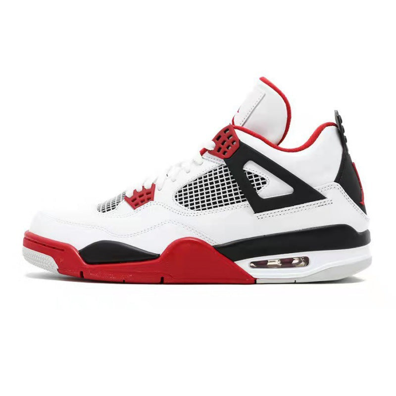  Air Jordan 4 Retro Oxidized Shoes White Black Red
