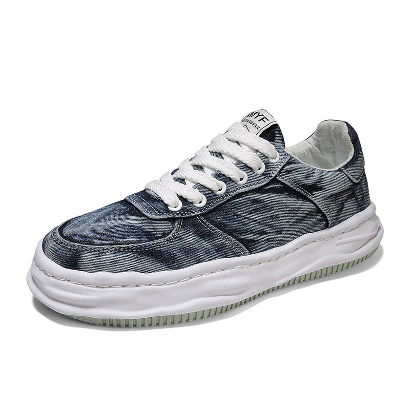 Dissolving Shoes Men's Autumn New Retro Japanese Thick-soled Shoes