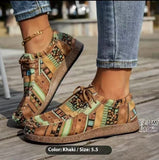Color Graffiti Canvas Flat Bottom Pumps