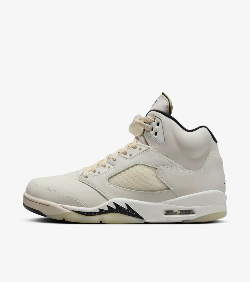 Air Jordan 5 Retro Low Cream Black White