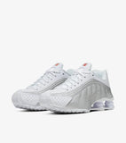  Shox R4 White and Metallic Silver